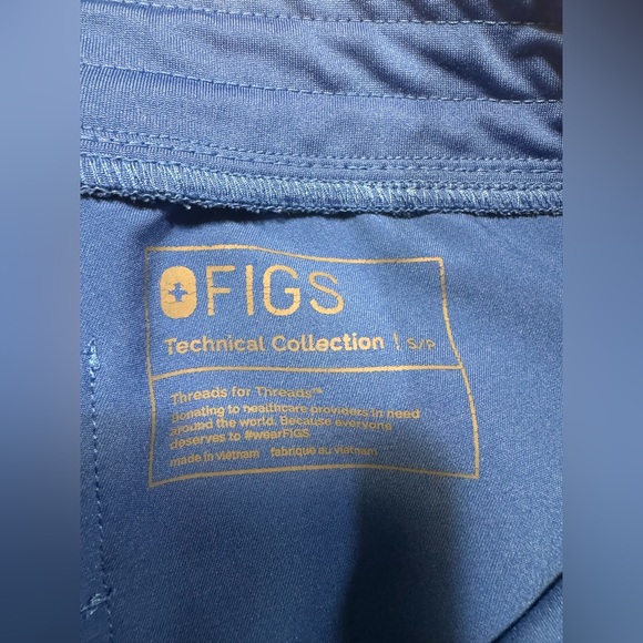 Figs Zamora Jogger Scrub Pants Royal Blue Size S/P Small Petite W18SW2005P - Picture 5 of 11